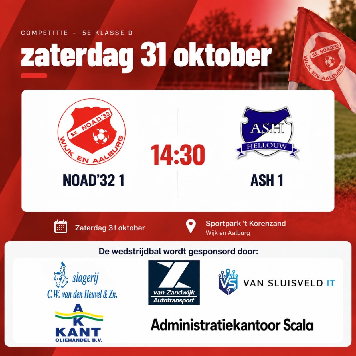 Wedstrijdbal NOAD'32 - ASH