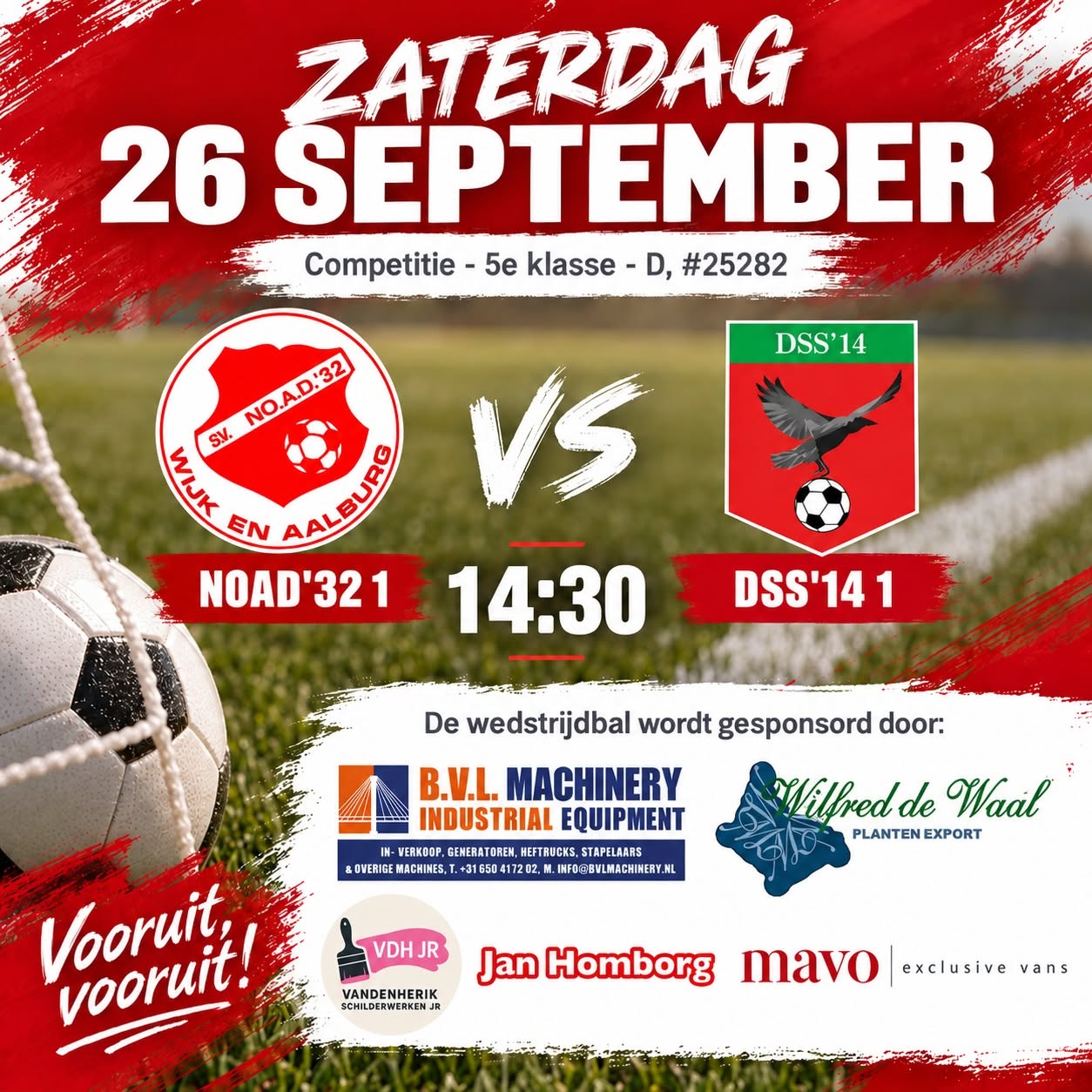 Wedstrijdbal NOAD'32 - DSS'14