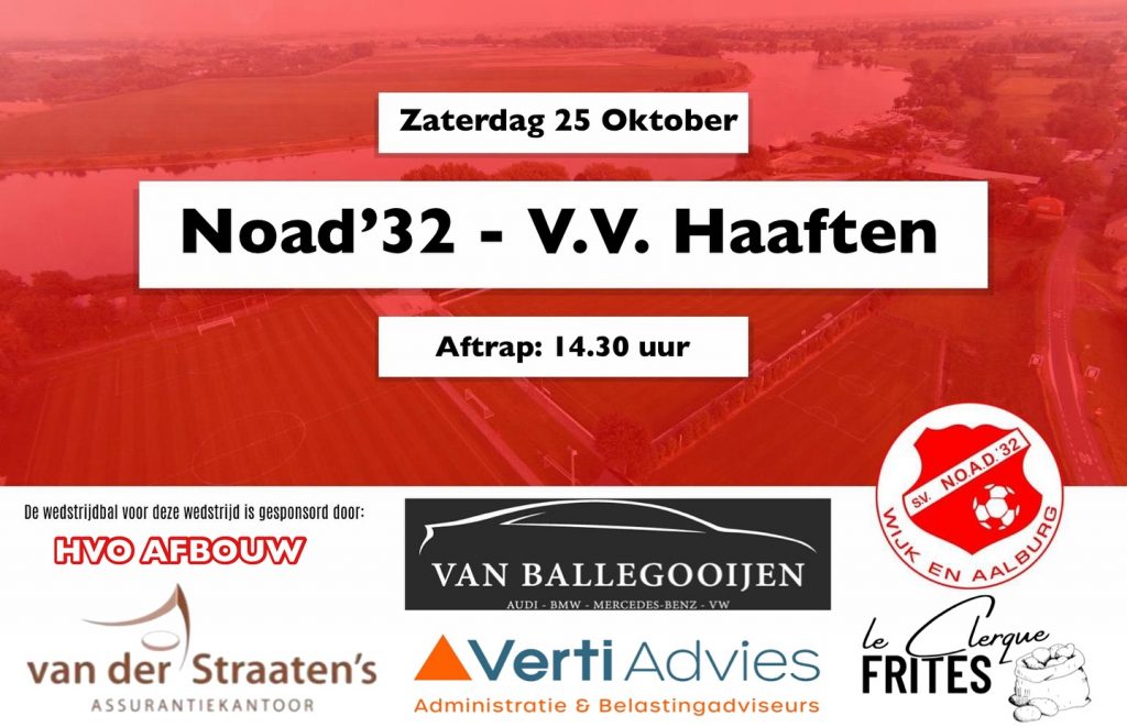 Wedstrijdbal NOAD'32 - V.V. Haaften