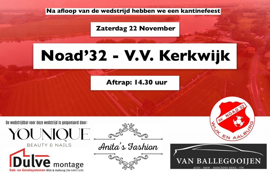Wedstrijdbal NOAD'32 - V.V. Kerkwijk